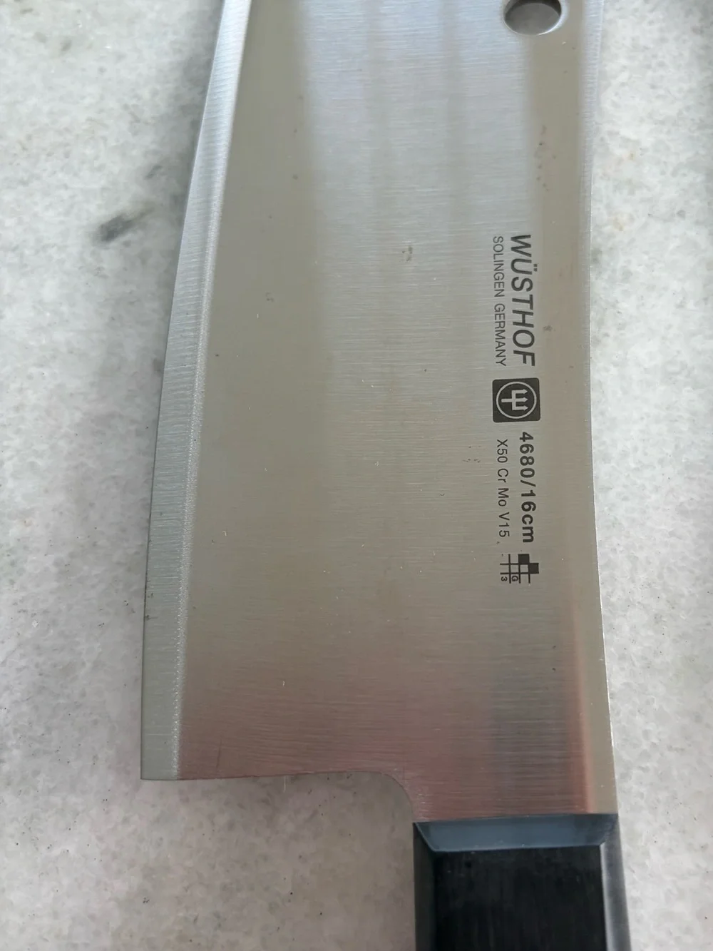 Wusthof Black and Silver Cleaver Knife